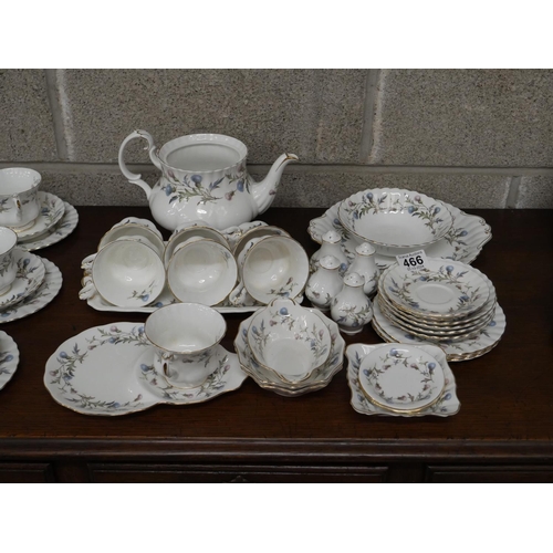 466 - LARGE LOT OF ROYAL ALBERT BRIGADOON TEAWARE