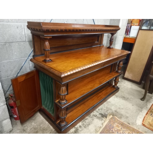 480 - VICTORIAN MAHOGANY 2 DRAWER BUFFET CABINET