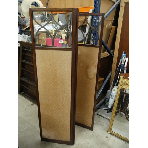 484 - ANTIQUE 3 FOLD SCREEN