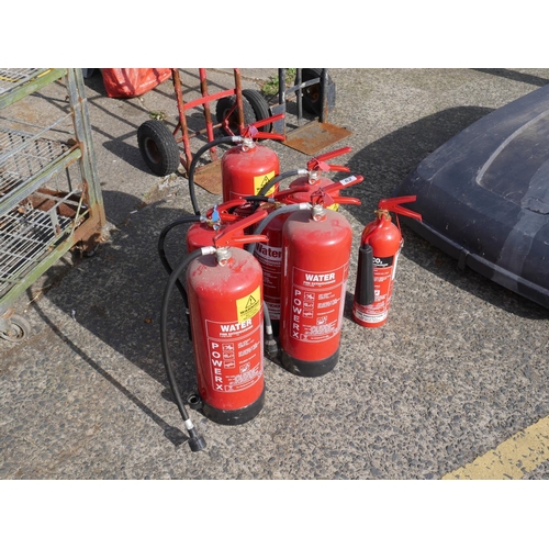 62 - LOT OF FIRE EXTINGUISHERS