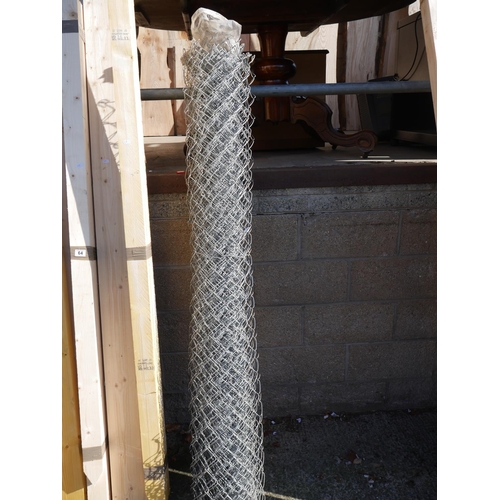 63 - PART ROLL OF CHAIN LINK WIRE