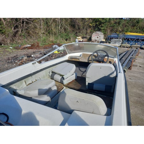 3 - FLETCHER SPEED BOAT & TRAILER - OUTBOARD NOT RUNNING