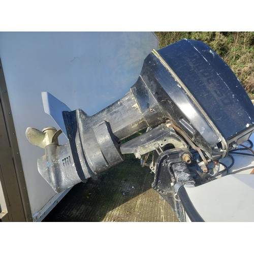 3 - FLETCHER SPEED BOAT & TRAILER - OUTBOARD NOT RUNNING