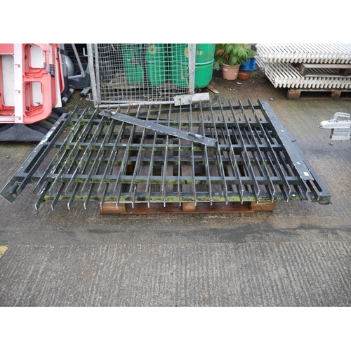 10 - PAIR OF HEAVY METAL GATES