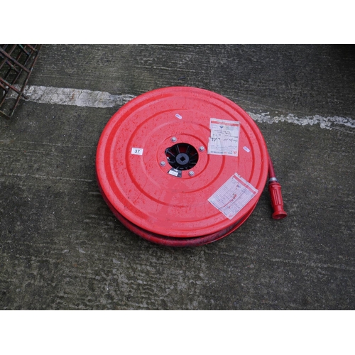 37 - FIRE HOSE & REEL