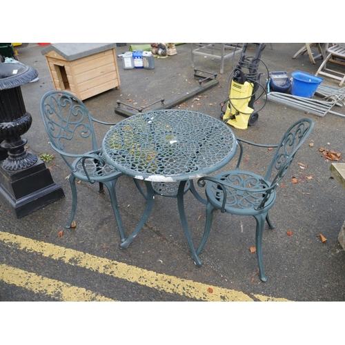 74 - GARDEN TABLE & 2 CHAIRS