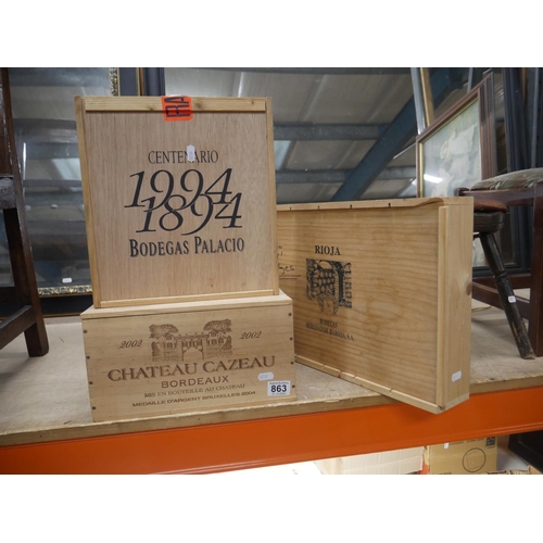 863 - ADVERTISING CRATES