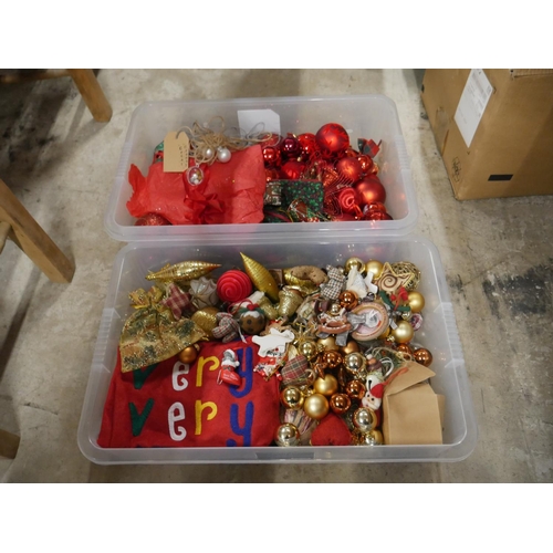 867 - 2 BOXES OF CHRISTMAS DECORATIONS