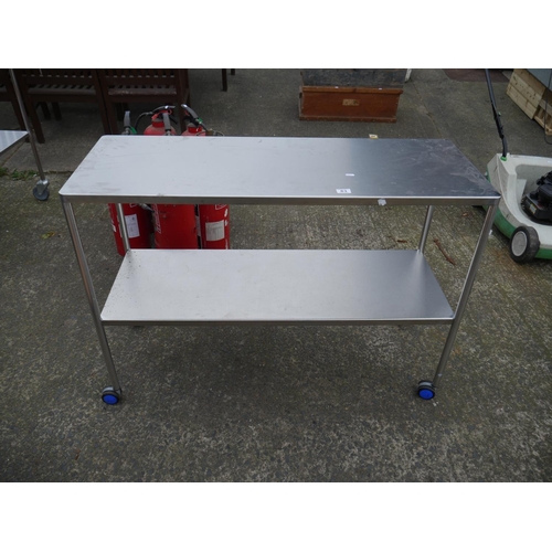 83 - STAINLESS STEEL TROLLEY