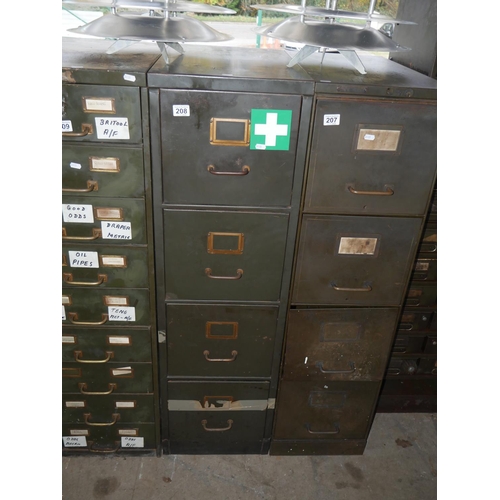 208 - STEEL FILING CABINET