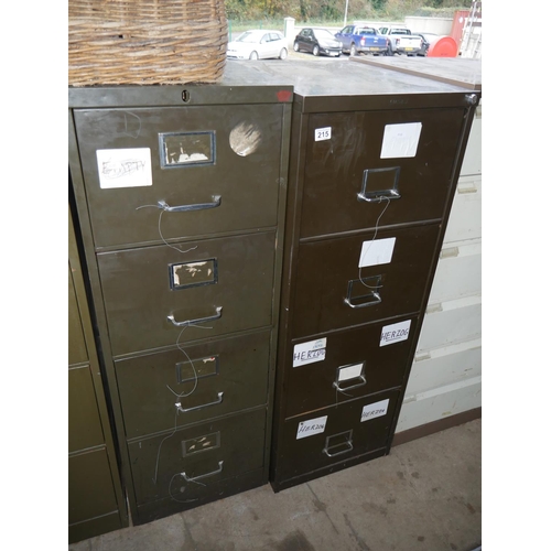 215 - 2 METAL FILING CABINETS