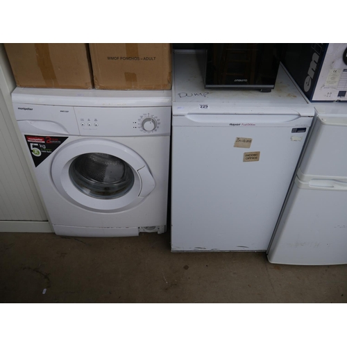 229 - WASHING MACHINE & FRIDGE