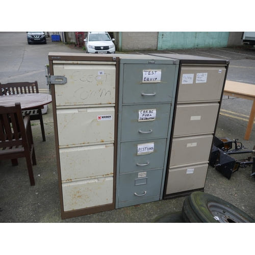 89 - 3 FILING CABINETS