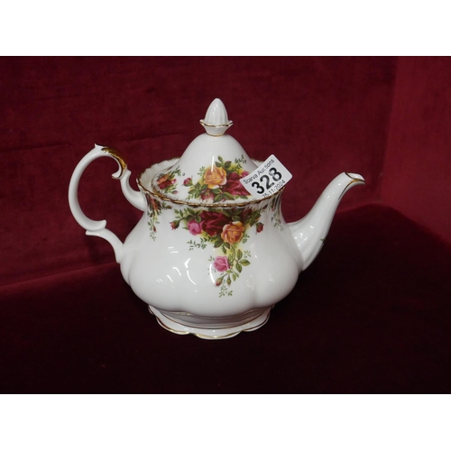 328 - OLD COUNTRY ROSE TEA POT