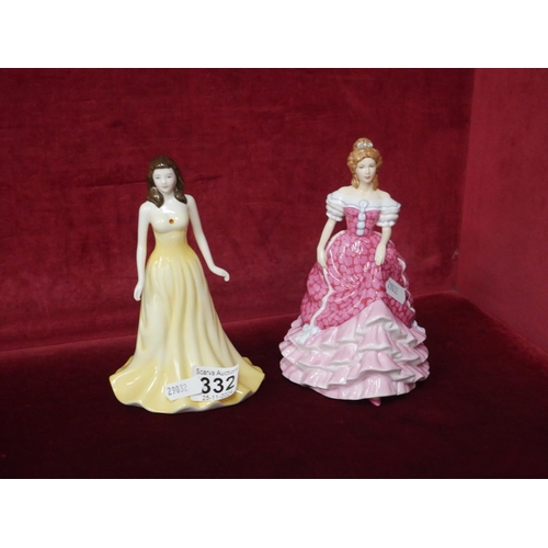 332 - 2 DOULTON FIGURINES