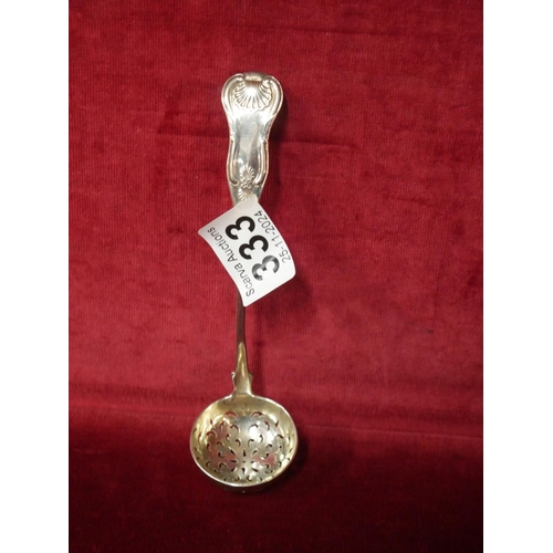 333 - HALLMARKED SILVER LADLE