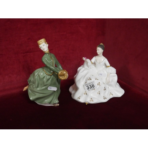 338 - 2 DOULTON FIGURINES