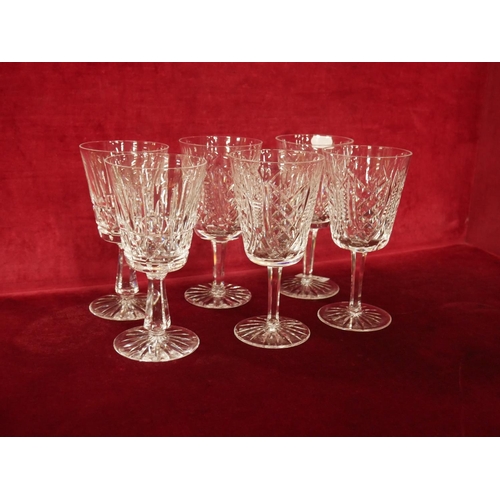 340 - 6 WATERFORD WINE GLASSES