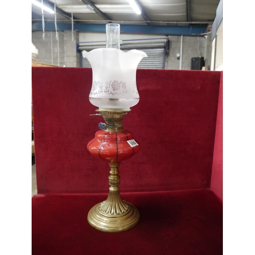 350 - ANTIQUE OIL LAMP