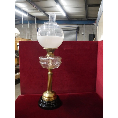 353 - ANTIQUE OIL LAMP