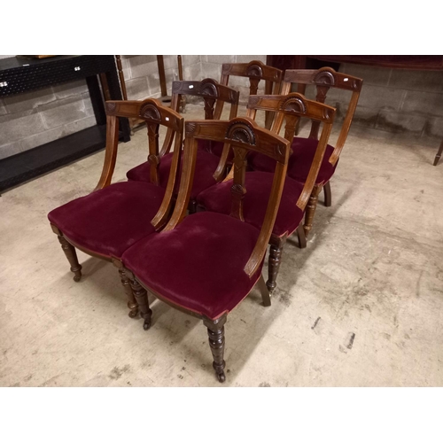 545 - SET OF 6 VICTORIAN DINING CHAIRS