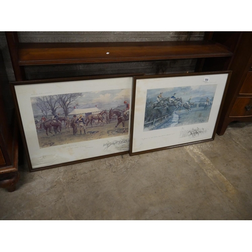 586 - PAIR OF EQUESTRIAN PRINTS