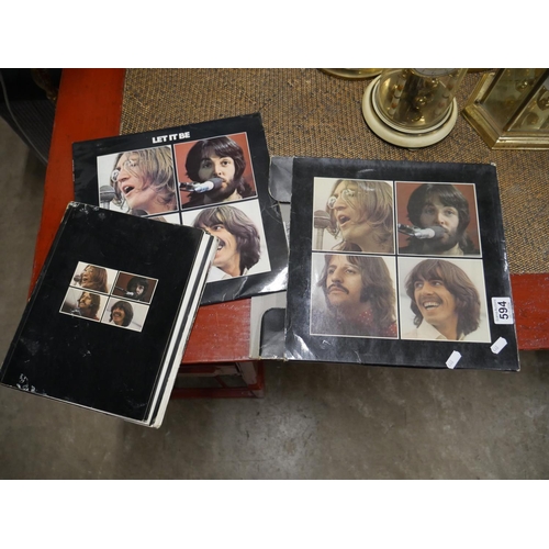 594 - BEATLES BOX SET 'LET IT BE' & BOOK