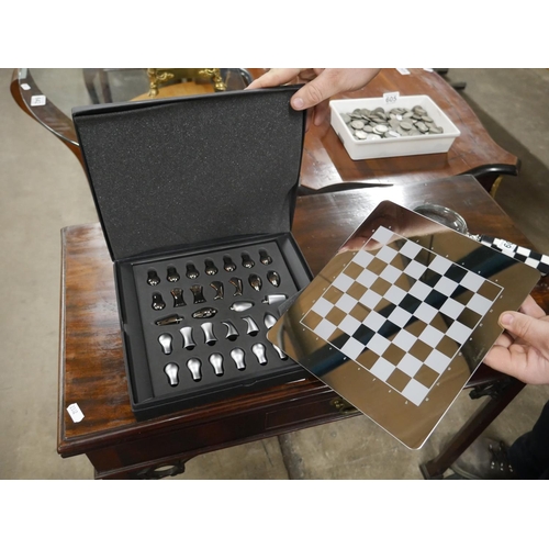 603 - BOXED CHESS SET