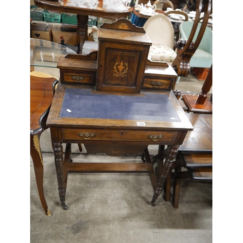 609 - ANTIQUE INLAID DESK