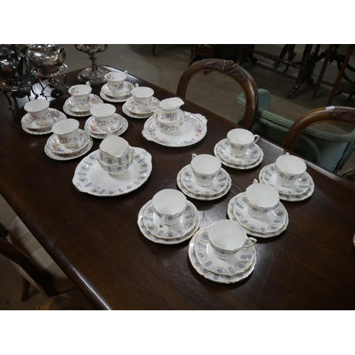 728 - ROYAL ALBERT JUBILEE ROSE TEA SET PLUS DUCHESS TEA SET