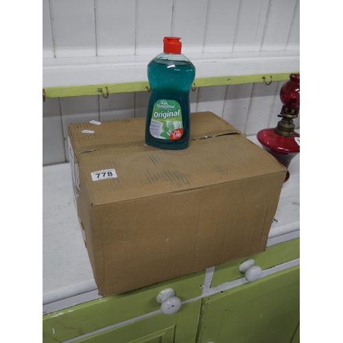 778 - BOX OF NEW WASHING UP LIQUID