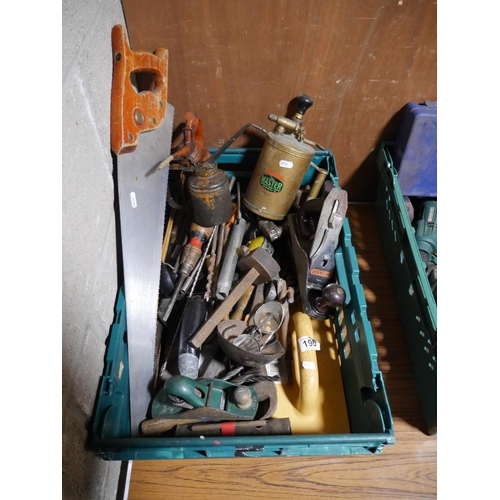 196 - CRATE OF TOOLS