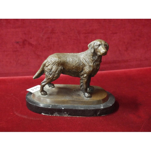 311 - COLD PAINTED BRONZE DOG