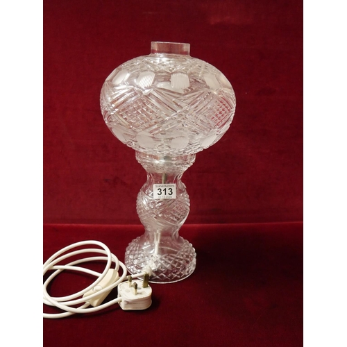 313 - TYRONE CRYSTAL LAMP