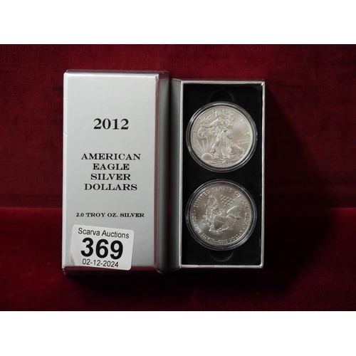 369 - AMERICAN SILVER EAGLE DOLLARS