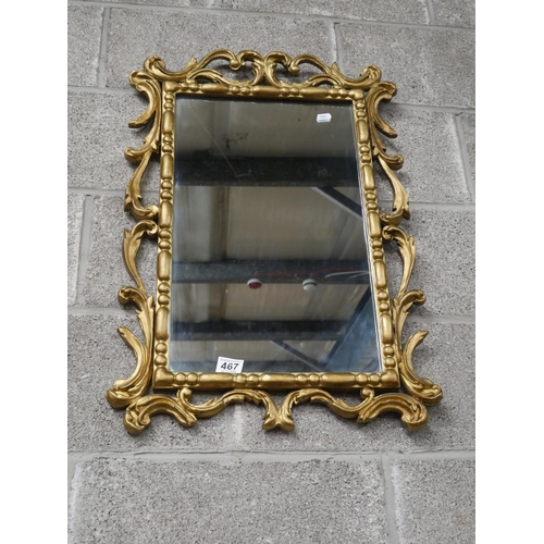 467 - ANTIQUE GILT MIRROR