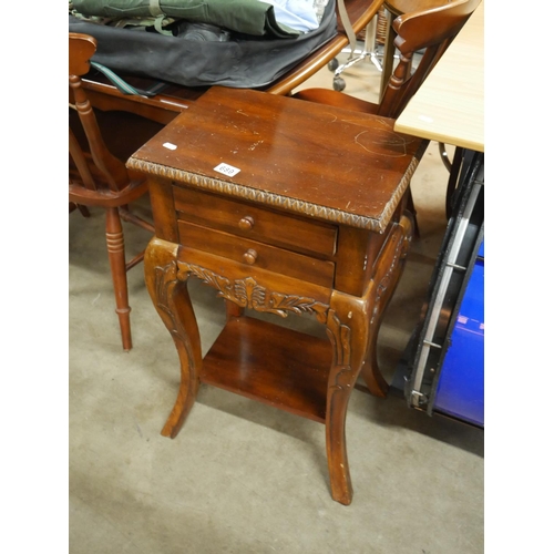 689 - MAHOGANY SIDE TABLE