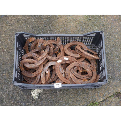 72 - BOX OF HORSE SHOES