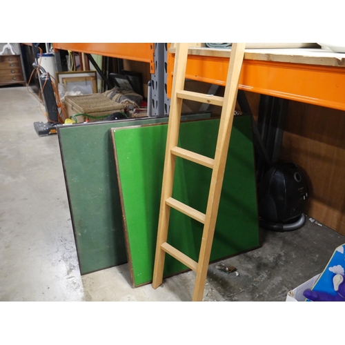 838 - 2 CARD TABLES & SMALL STEP LADDER