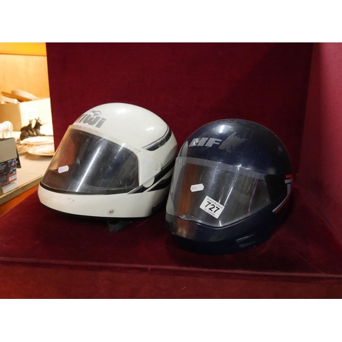 727 - 2 HELMETS