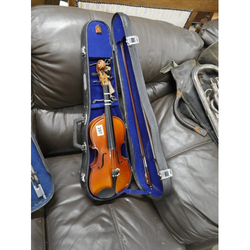 397 - SMALL VIOLIN IN CASE