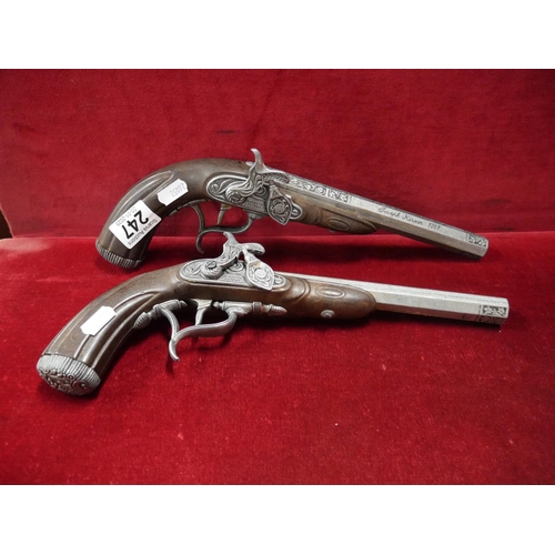 247 - 2 DECORATIVE PISTOLS