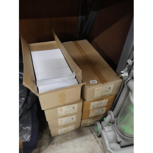 822 - 8 BOXES OF ENVELOPES