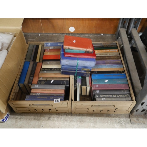 833 - 2 BOXES OF BOOKS