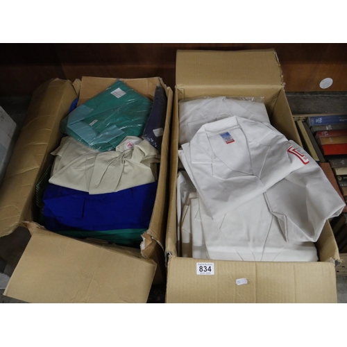 834 - 2 BOXES OF WORK WEAR