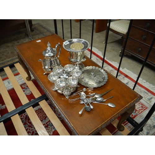 445 - LOT OF SILVER PLATE