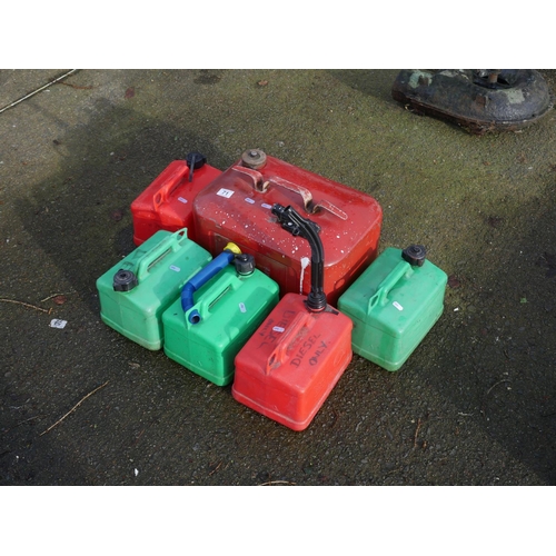 71 - LOT OF PETROL CANS