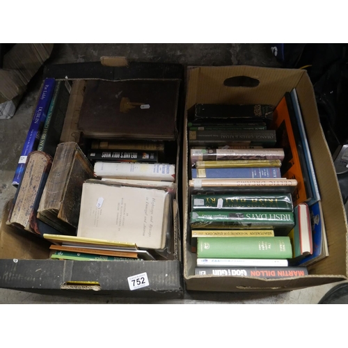 752 - 2 BOXES OF BOOKS