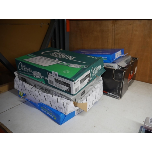 757 - LOT OF STATIONERY ITEMS