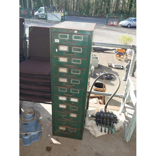 157 - INDUSTRIAL 11 DRAWER FILING CABINET